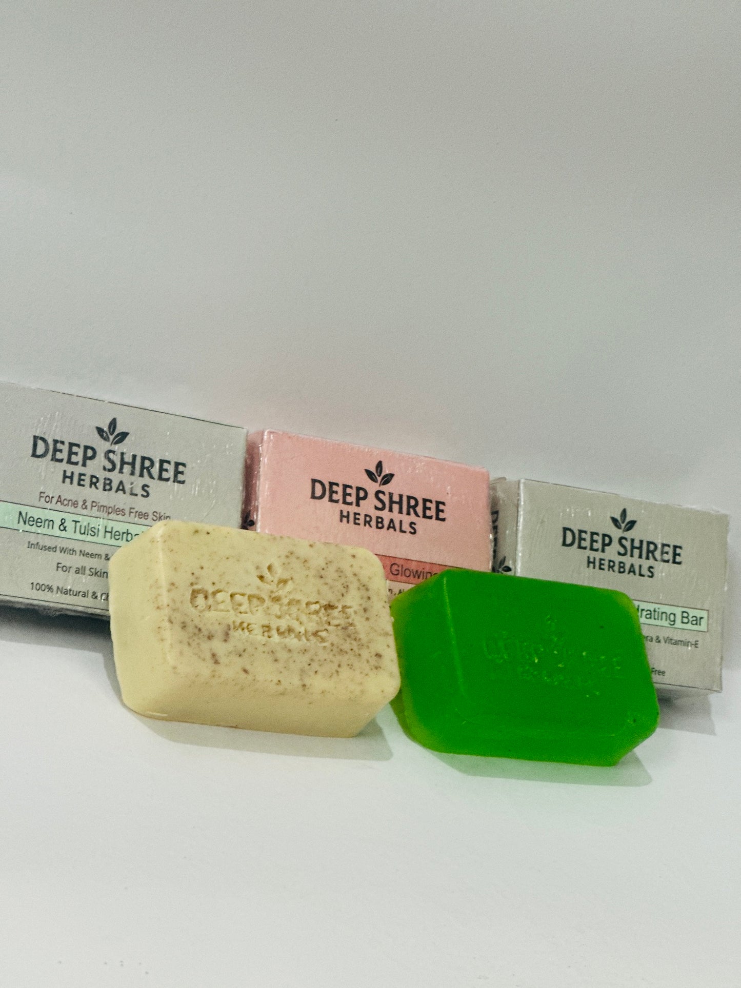 Deep Shree Herbals Soap Bar Combo (D-Tan , Rose, Ubtan, Multani Mitti , Neem Tulsi & Aloe Vera ) – 70g Each – Pack of 6 | Natural & Herbal Soap for Glowing and Healthy Skin