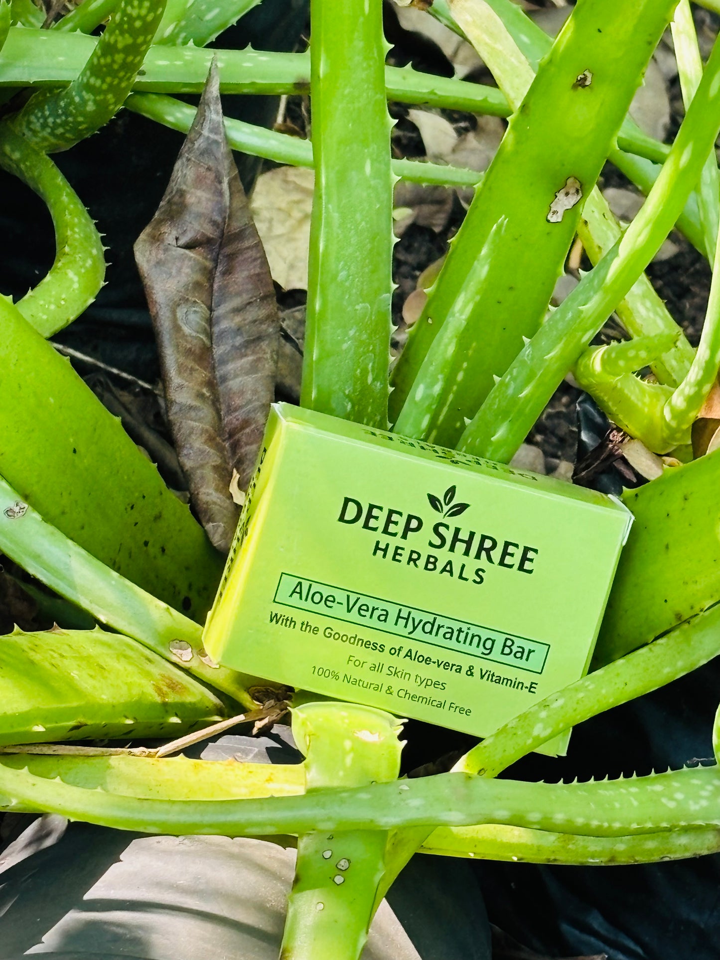 Deep Shree Herbals ayurvedic soap for glowing skin | Chemical free | for all skin types | Aloe Vera ( pack of 1 )
